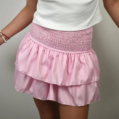 Elegant Printed Pleated Skirt