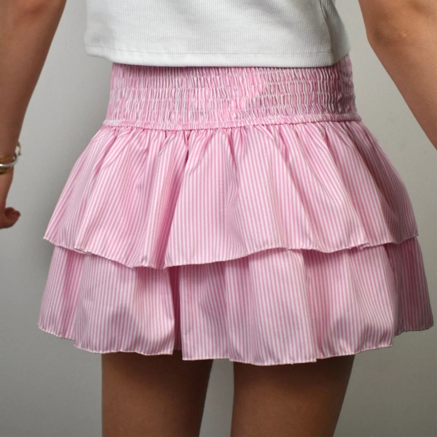 Elegant Printed Pleated Skirt