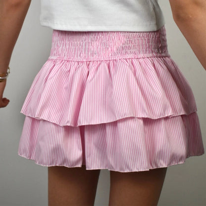 Elegant Printed Pleated Skirt