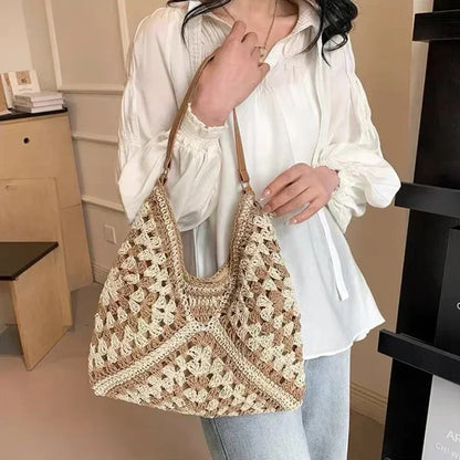 Vintage Zipper Leather Travel Shoulder Bag