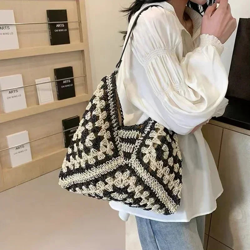 Vintage Zipper Leather Travel Shoulder Bag
