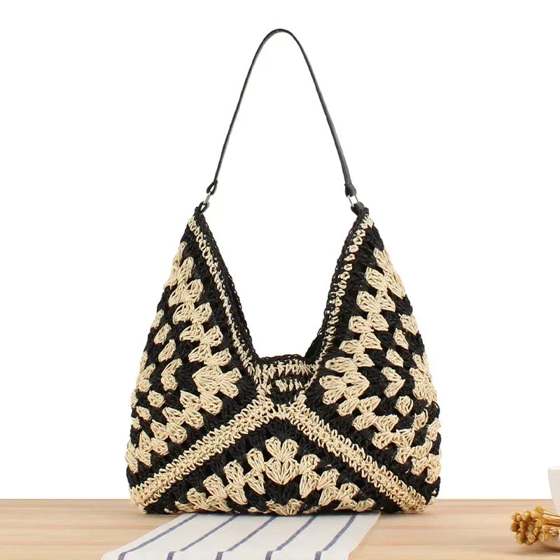 Vintage Zipper Leather Travel Shoulder Bag