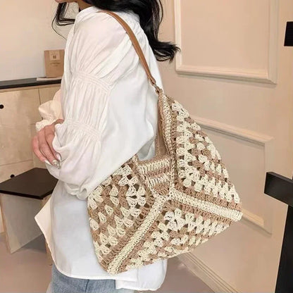 Vintage Zipper Leather Travel Shoulder Bag