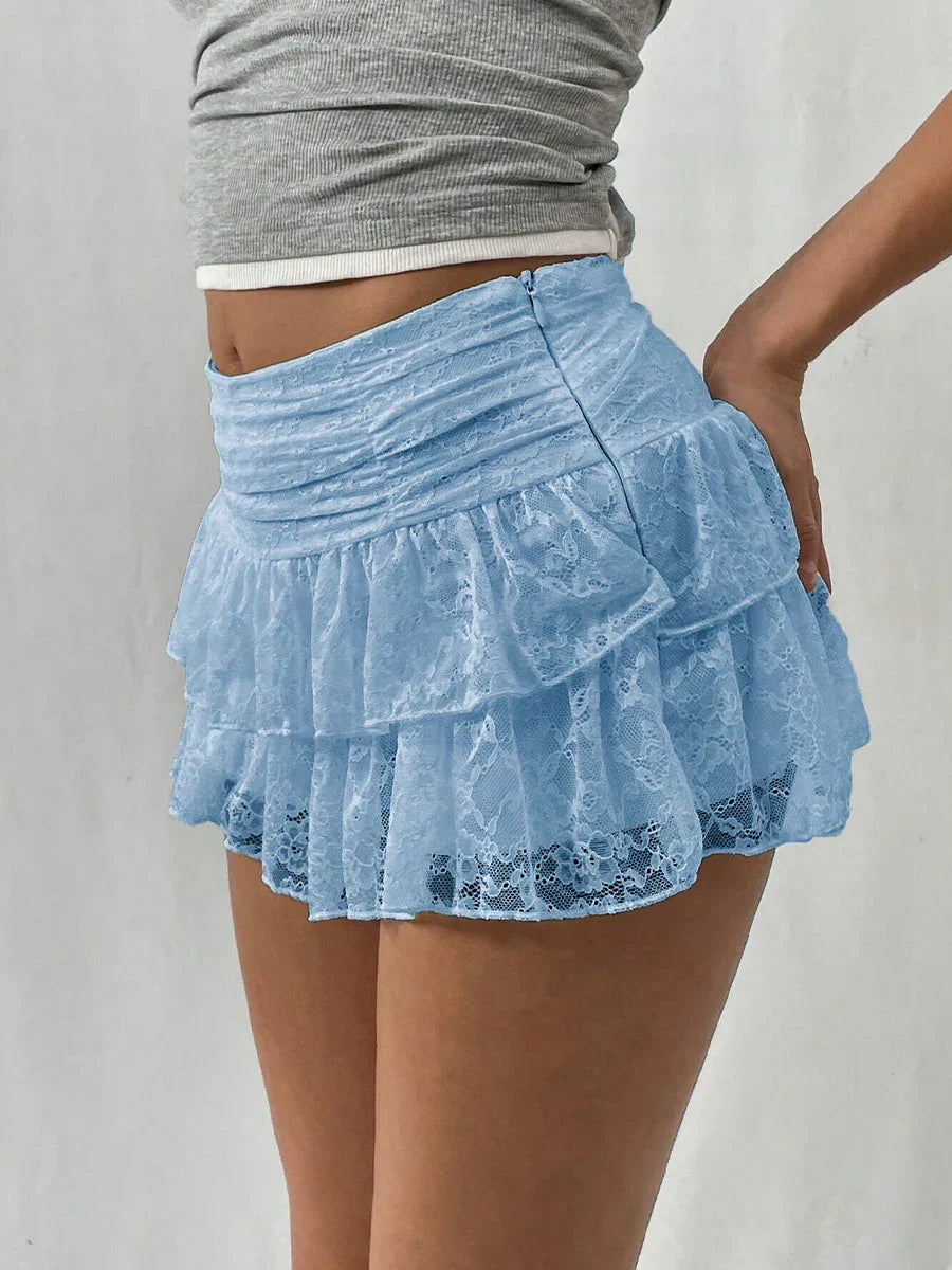 Leopard Tiered Half Slip Skirt