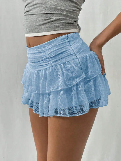 Leopard Tiered Half Slip Skirt