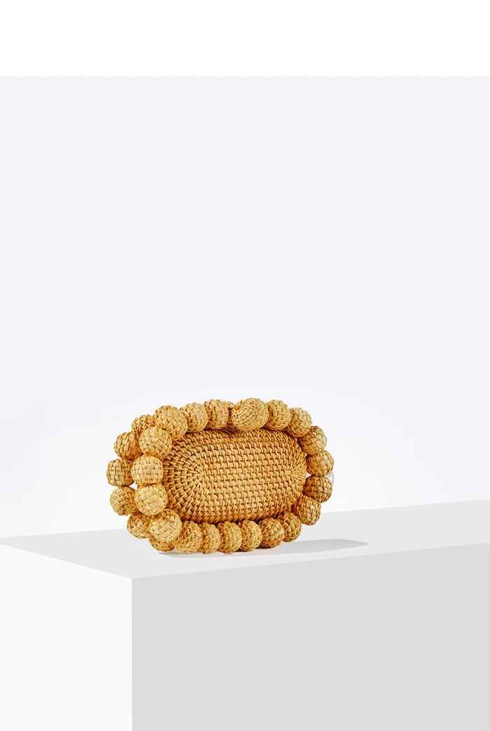 Rattan Cane Clutch Summer Beach Wristlet