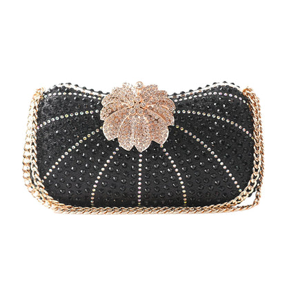 Elegant Crystal Shiny Evening Clutch Purse Wedding Bag