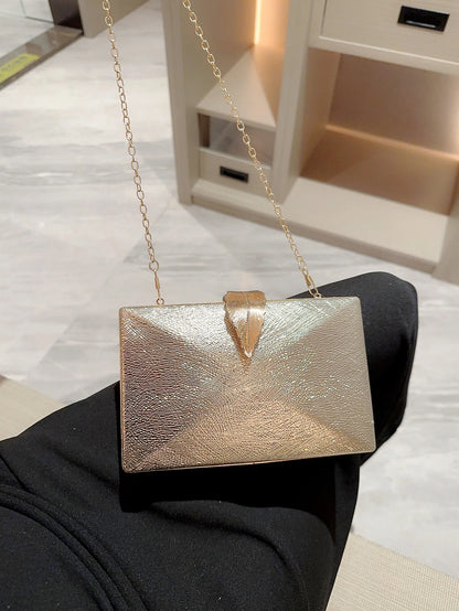 Gold Leaf Box Dinner Party Clutch Bag