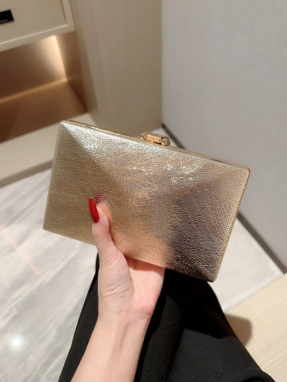 Gold Leaf Box Dinner Party Clutch Bag