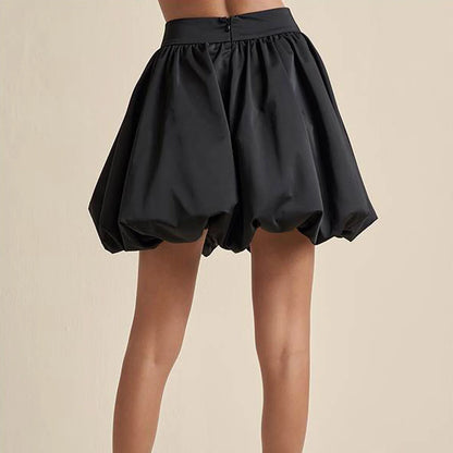 Zip Up Puffball Bubble Skirt