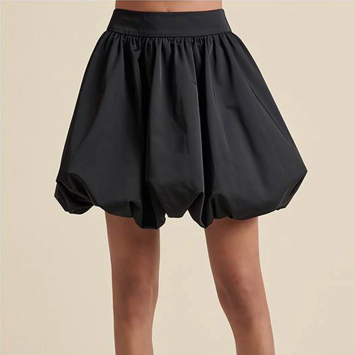 Zip Up Puffball Bubble Skirt
