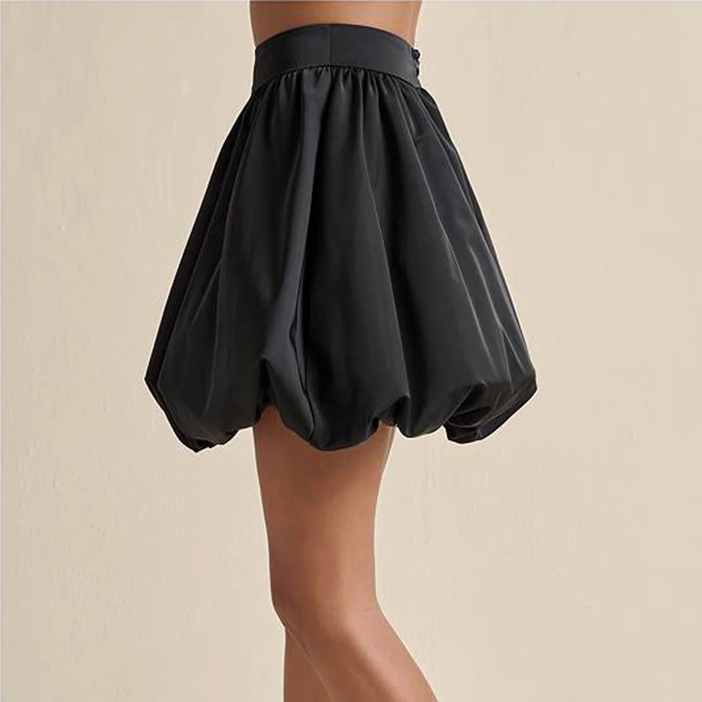 Zip Up Puffball Bubble Skirt