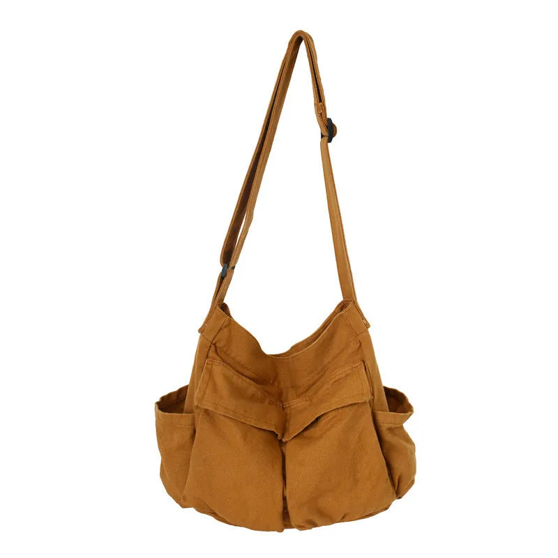 School Messenger Large Capacity Canvas Crossbody