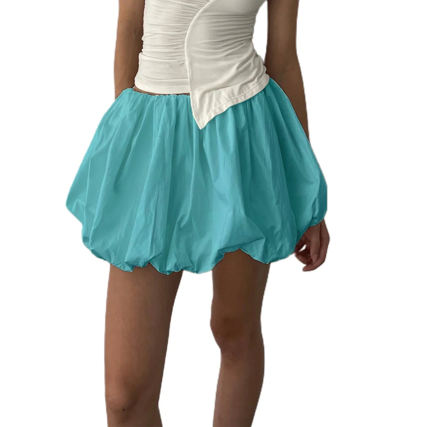 Lantern Puffball Elastic Skirt