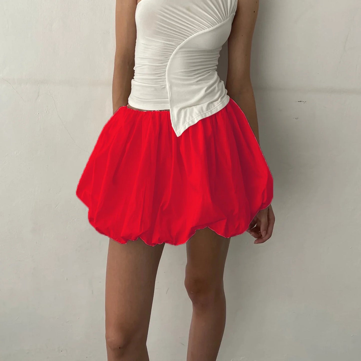 Lantern Puffball Elastic Skirt