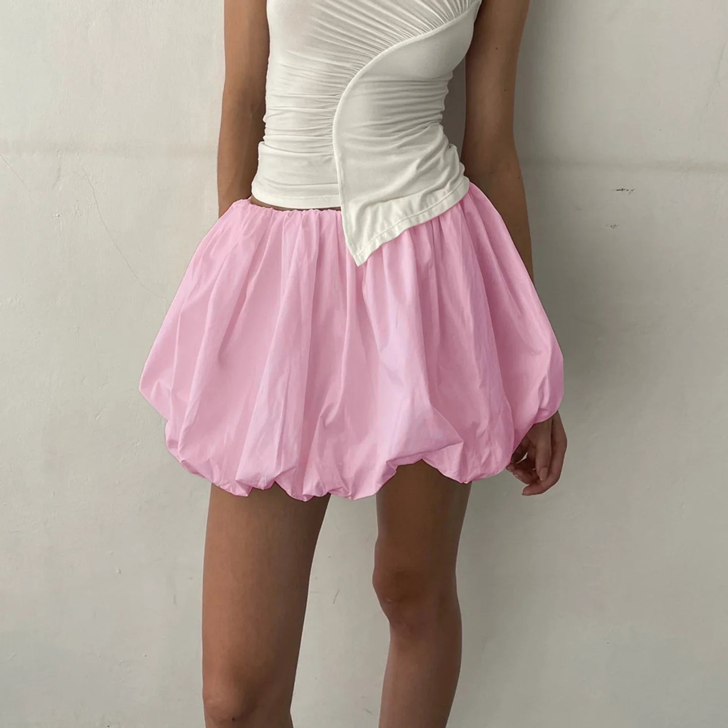 Lantern Puffball Elastic Skirt