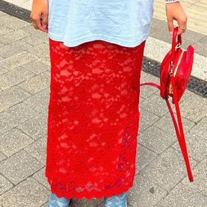 Low Waist See-Through Skirt