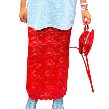 Low Waist See-Through Skirt