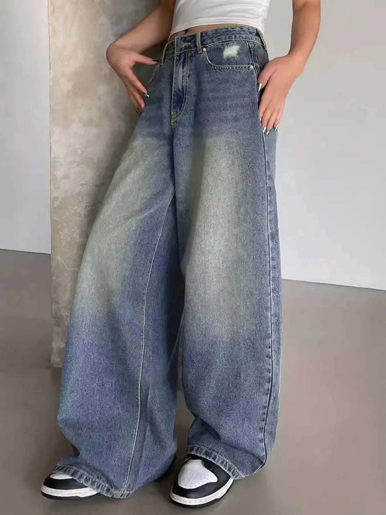 Women Baggy Wide Leg Jeans