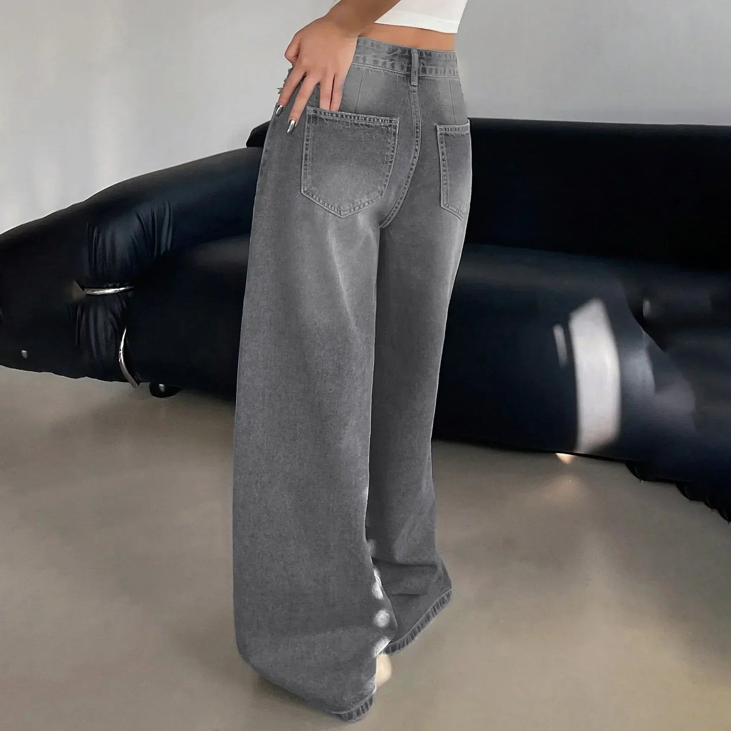 Women Baggy Wide Leg Jeans