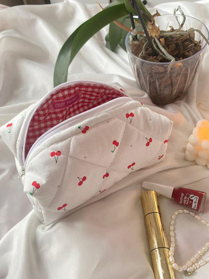 Women Cosmetic Bag Cherry Pattern