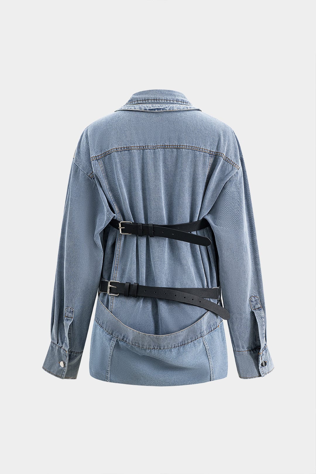 Women Denim Shirt Oversized