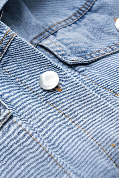 Women Denim Shirt Oversized