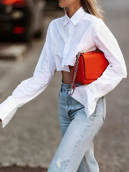 Women'S Cropped Blouse