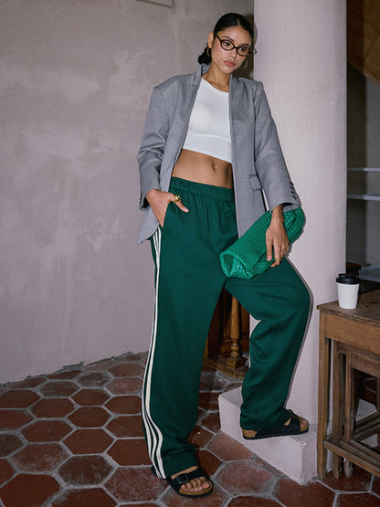 Women'S High Waist Patchwork Pants