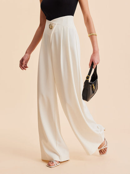 Women Wide Trousers High Waist