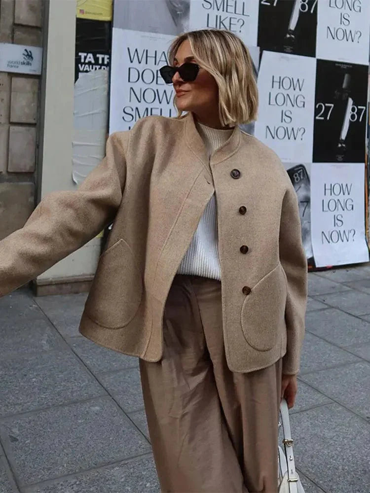 Women Wool Coat Oversized