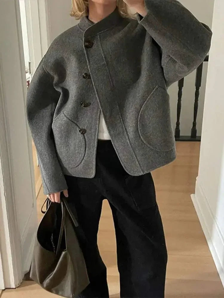 Women Wool Coat Oversized