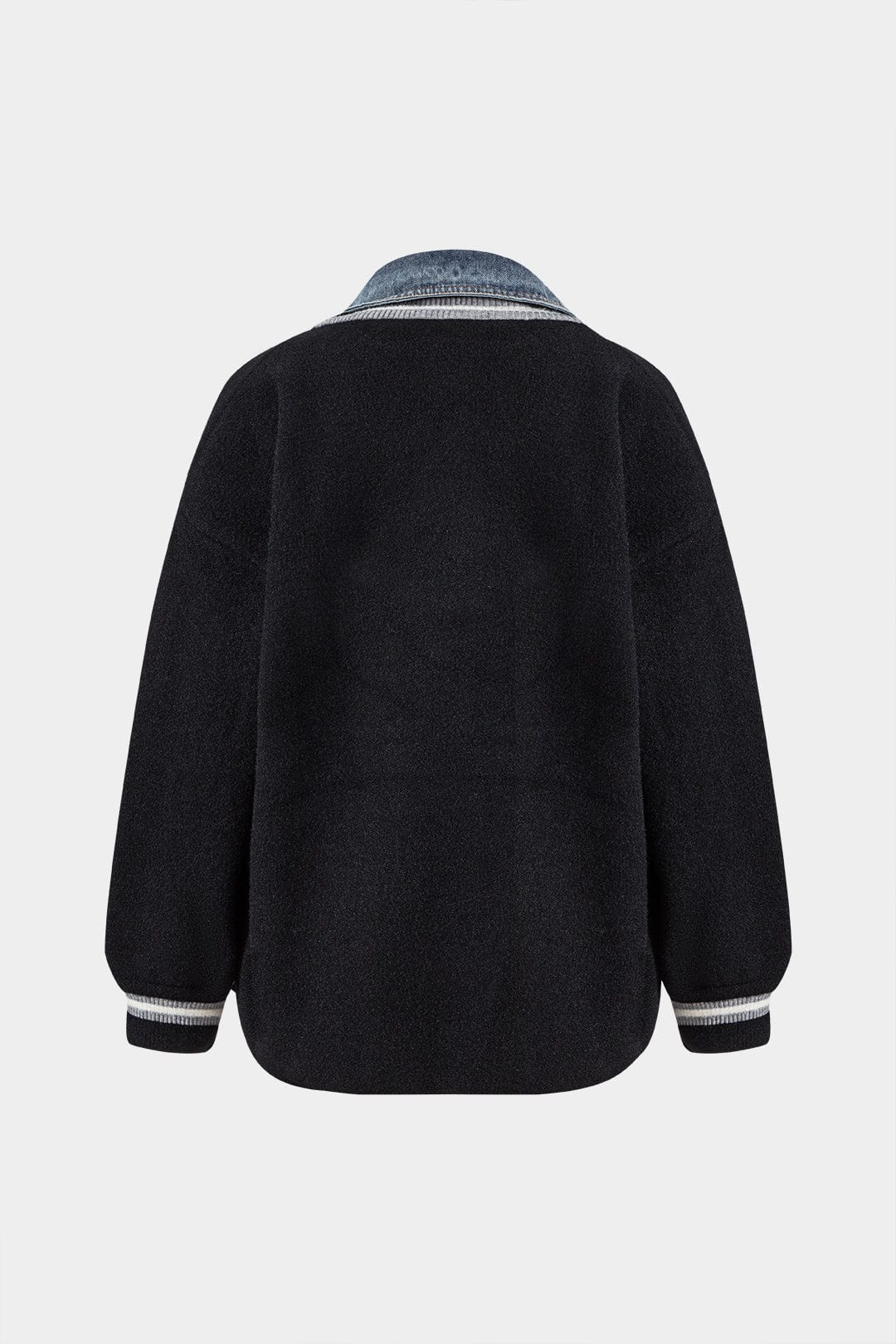Women's Cardigan Denim Knit Hybrid