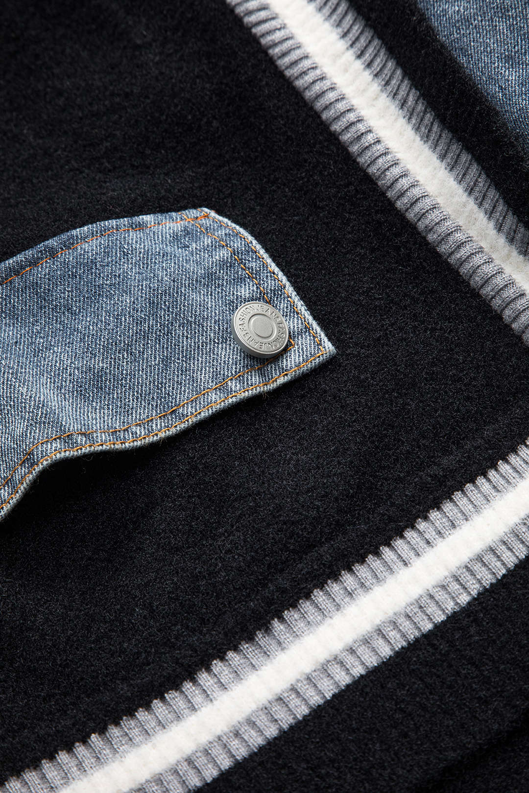 Women's Cardigan Denim Knit Hybrid