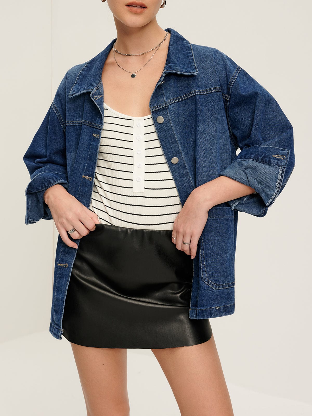 Women's Denim Jacket Oversized