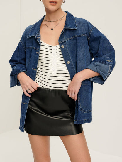 Women's Denim Jacket Oversized