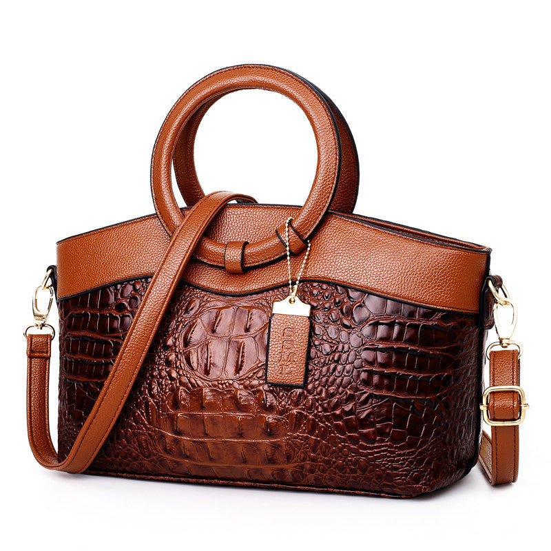 Women's Handbag Crocodile Pattern