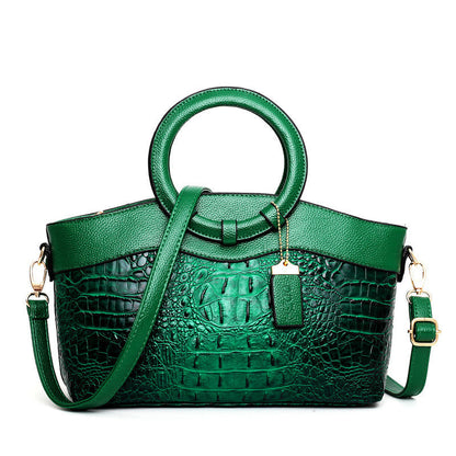 Women's Handbag Crocodile Pattern