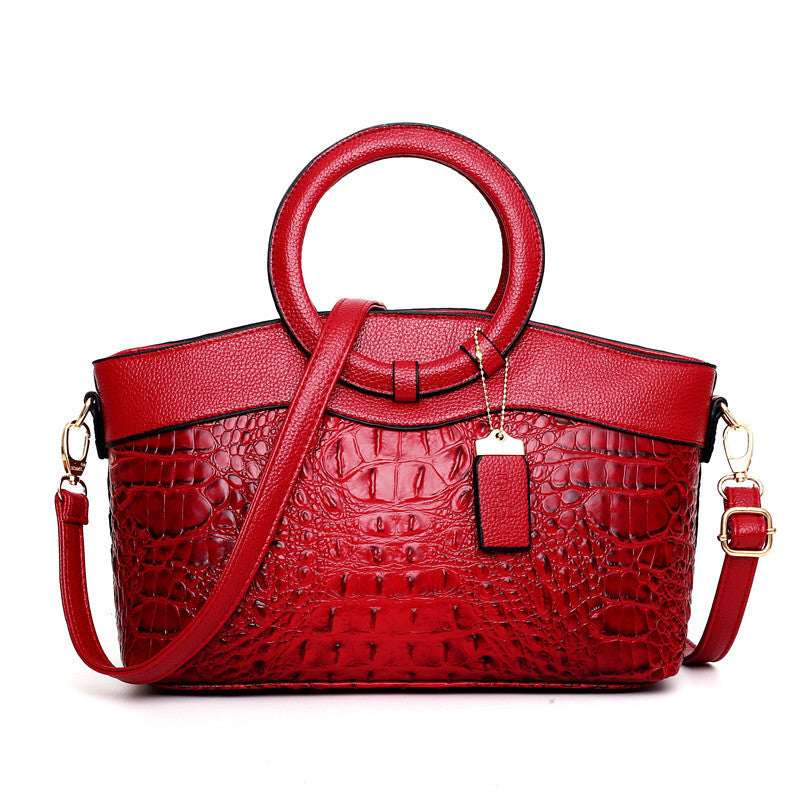 Women's Handbag Crocodile Print