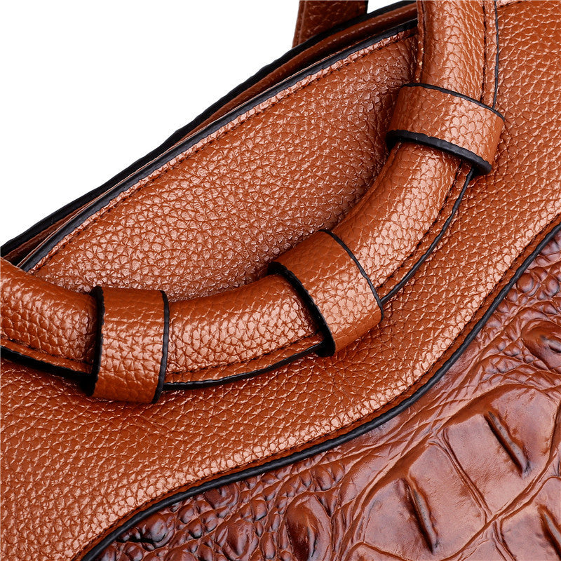 Women's Handbag Crocodile Print