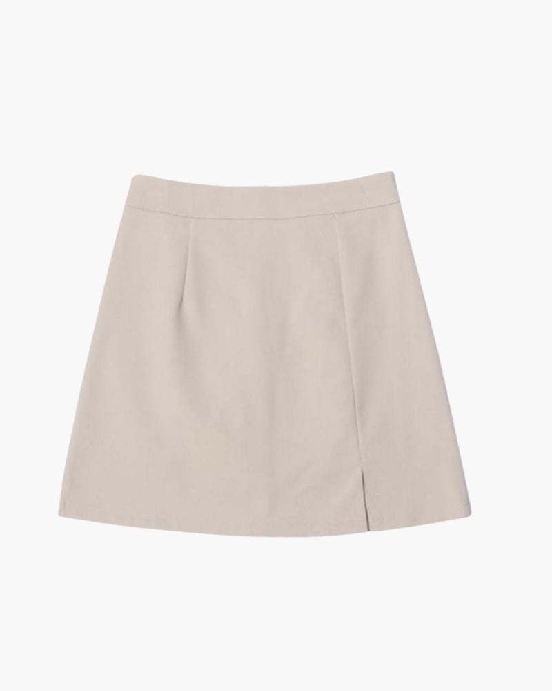 Women's Mini Skirt Beige