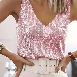 Women's Sequin Top for Going Out