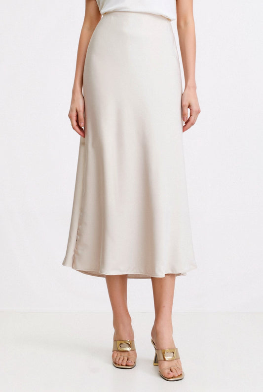Women’s High-Waist Maxi Skirt – Minimalist A-Line Silhouette