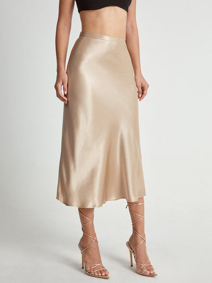 Women’s High Waist Midi Skirt – Elegant Summer Staple