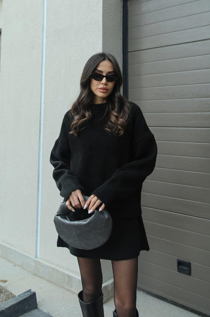 | Women's Sweater Mini Skirt Set