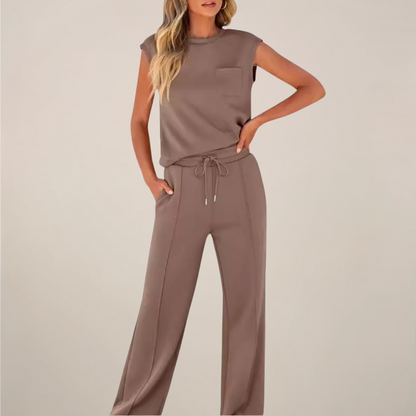 | Women's Relaxed Drawstring Pants Set