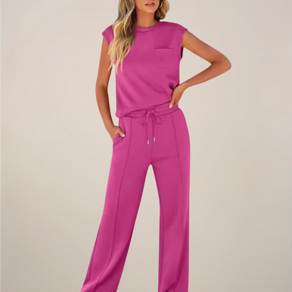 | Women's Relaxed Drawstring Pants Set