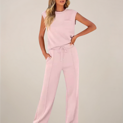 | Women's Relaxed Drawstring Pants Set