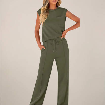 | Women's Relaxed Drawstring Pants Set