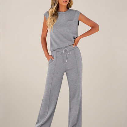 | Women's Relaxed Drawstring Pants Set